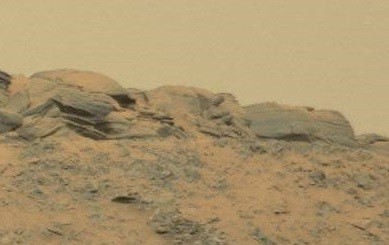Can you spot the Buddha among the Martian rock formations?