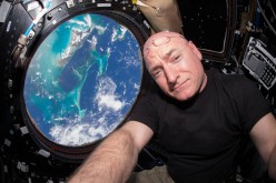 In this July 12 photograph, Kelly is seen inside the Cupola, a special module which provides a 360-degree viewing of the Earth and the space station.