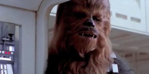 Peter Mayhem is Chewbacca in J.J. Abrams' "Star Wars: Episode VII - The Force Awakens."