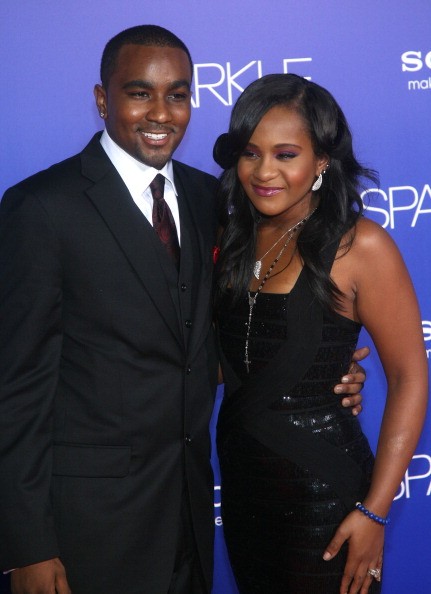 Bobbi Kristina Brown (R) and Nick Gordon arrive at the Los Angeles Premiere of 'Sparkle' at Grauman's Chinese Theatre on August 16, 2012 in Hollywood, California.