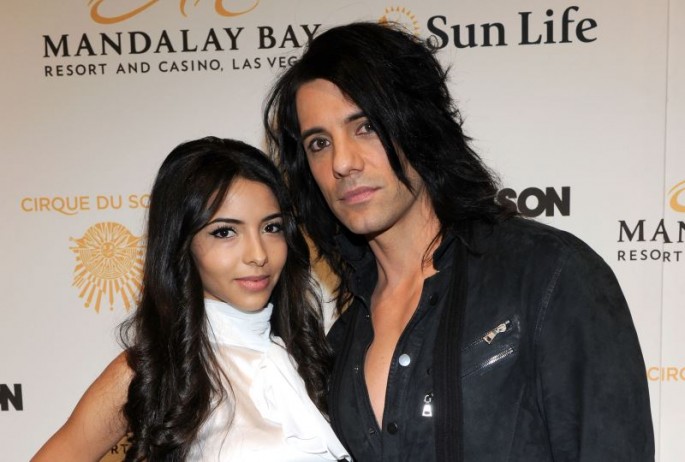 Criss Angel seen here with his fiance, Sandra Gonzalez, at the Mandalay Bay Resort and Casino in Las Vegas.
