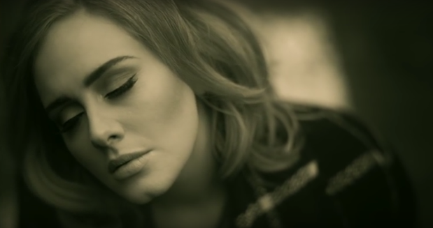 Adele has admitted to crying while performing her own tracks.