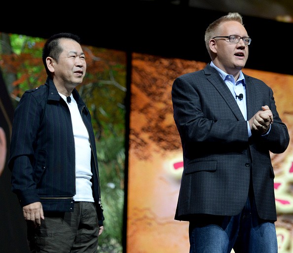 Yu Suzuki, Creator of Shenmue, and Adam Boyes, Vice President of Publisher and Developer Relations at Sony Computer Entertainment America, introduce Shenmue III for PlayStation 4 at PlayStation's E3 2015.