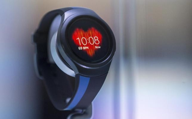 Samsung's new Gear S2 smartwatch is pictured at a event beside the consumer electronics trade fair IFA in Berlin, Germany, September 3, 2015.