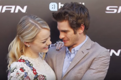 Emma Stone and Andrew Garfield at the 'Amazing Spiderman' promotional tour