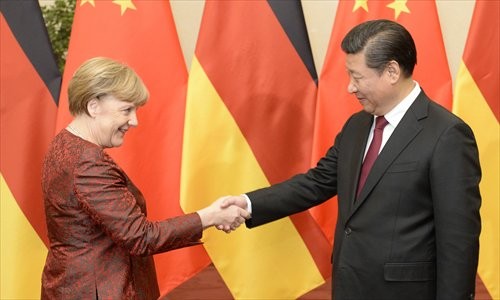 In the meeting, Xi and Merkel talked about matters concerning pragmatic cooperation and bilateral strategic partnership.