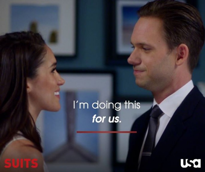 Mike and Rachel from "Suits" season 5