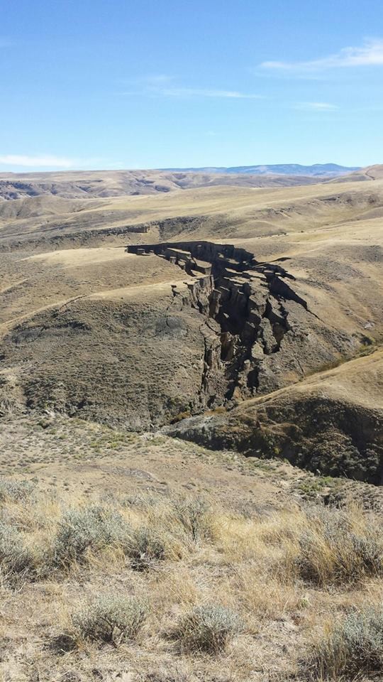 "The Gash" is located in Washakie County in the Bighorn Mountains in Wyoming.