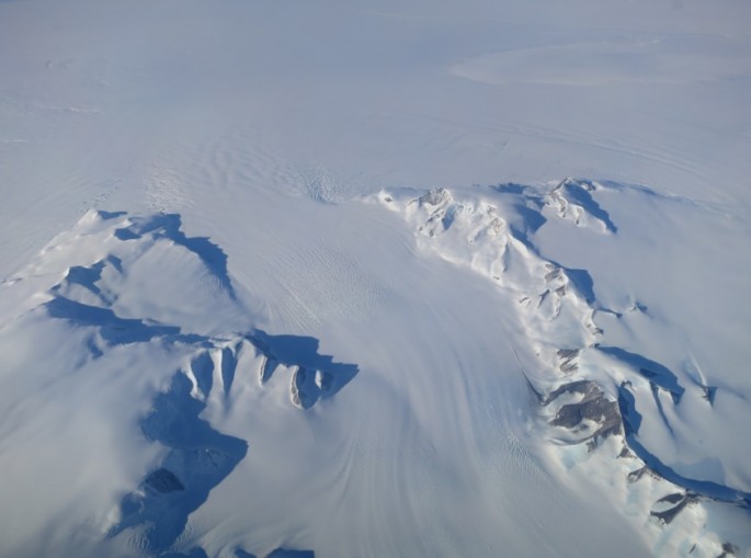 A new NASA study says that Antarctica is overall accumulating ice. Still, areas of the continent, like the Antarctic Peninsula photographed above, have increased their mass loss in the last decades