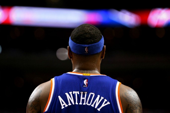 New York Knicks' forward Carmelo Anthony.