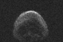 This image of asteroid 2015 TB145, a dead comet, was generated using radar data collected by the National Science Foundation's 1,000-foot (305-meter) Arecibo Observatory in Puerto Rico. 