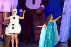 Taylor Swift Performs 'Let It Go' in Olaf Costume with Idina Menzel