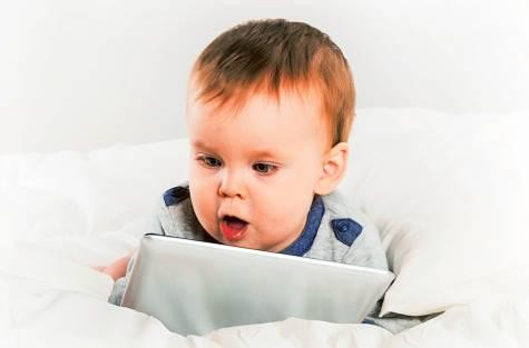 Baby Using Tablet