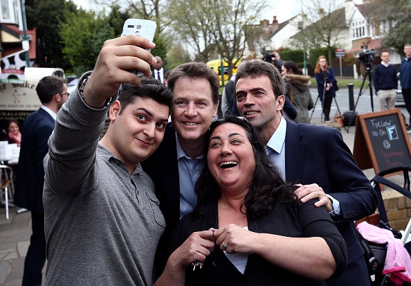 Nick Clegg Campaigns In Maidstone And Carshalton