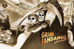 A promotional poster for Grim Fandango Remastered.