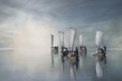 A photograph entitled “On the River,” taken by Vladimir Proshin, won the top prize at the Siena International Photography Awards on Oct. 31.