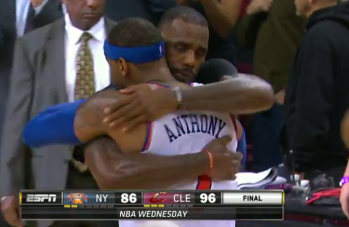 LeBron and Melo Duel in Cleveland Shows Rivalry Still There