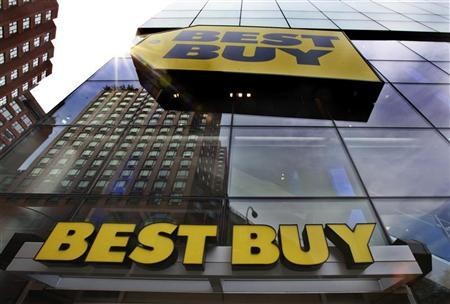 Best Buy Logo seen outside a store in United States.