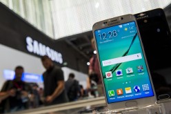 A Samsung Galaxy S6 edge smartphone is on display at the booth of South Korean electronics giant Samsung ahead of the opening of the 55th IFA (Internationale Funkausstellung) electronics trade fair in Berlin on September 3, 2015. 