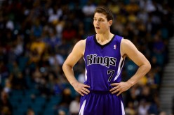 File photo of point guard Jimmer Fredette during his stint with the Sacramento Kings.