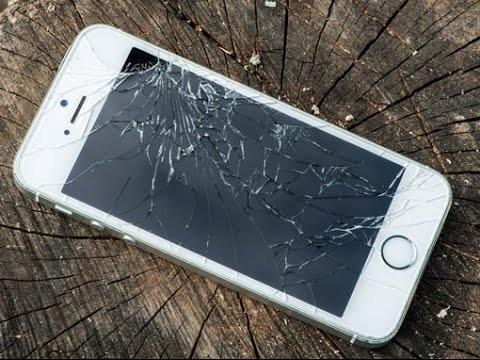 A cracked Apple iPhone screen is very hard and expensive to replace. 