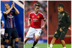 Manchester United Rumors Central (from L to R): Zlatan Ibrahimovic, Adnan Januzaj, and Pierre-Emerick Aubameyang.