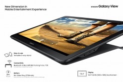 The Samsung Galaxy View sports an 18.4-inch screen and packs an Exynos 7580 octa-core 1.6GHz processor