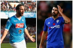 Chelsea Transfer Rumors: Gonzalo Higuaín (L) and Diego Costa.