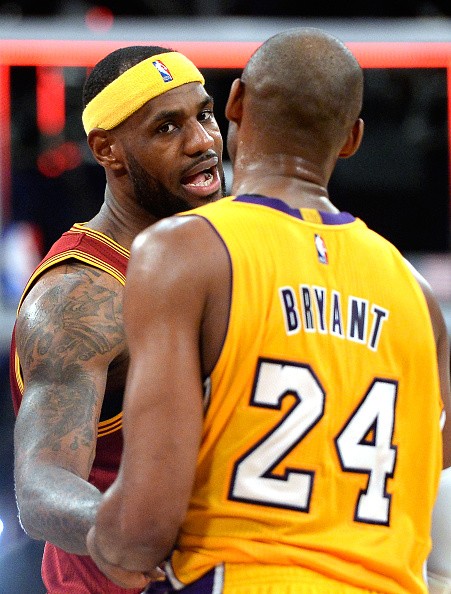 LeBron James and Kobe Bryant: "Howdy, neighbor!"