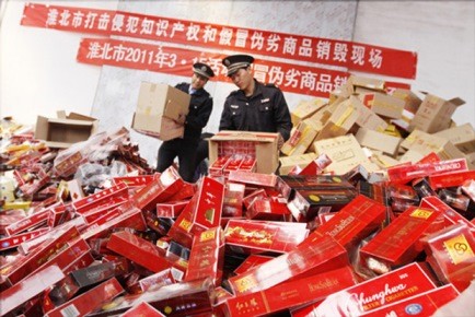 Chinese authorities will continue to implement measures to prevent counterfeit goods from being exported out of the country.
