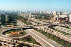 The Sanyuanqiao overpass is one of the busiest thoroughfares in Beijing.