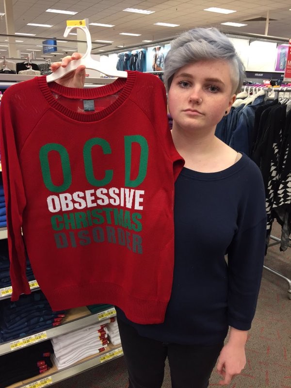 Target's "OCD" Christmas Sweater