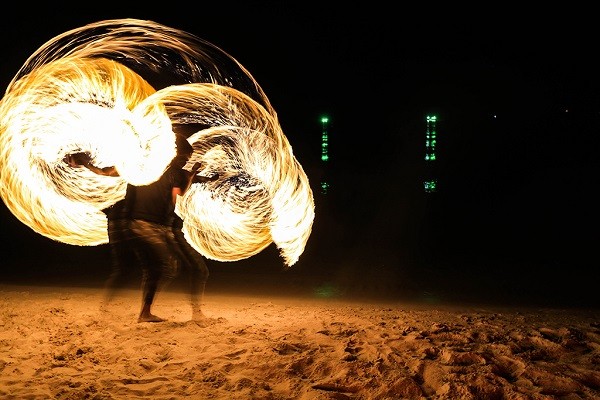 An entry from Thailand shows a fire dancer in Ko Samui, one of Thailand’s largest islands.