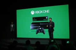 Xie Enwei, general manager of management and operations of Microsoft in China, speaks during the presentation of the Xbox One by Microsoft 