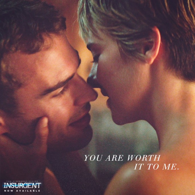 Theo James and Shailene Woodley from "Divergent"