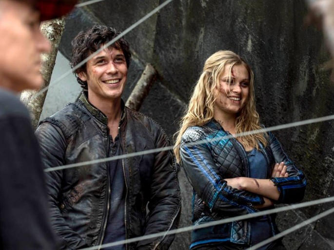 Bellamy and Clarke from "The 100"