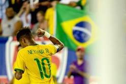 Brazil team captain Neymar during a recent friendly against the United States.