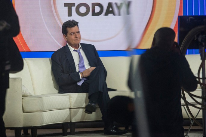Actor Charlie Sheen Makes Announcement On Today Show During Interview With Matt Lauer