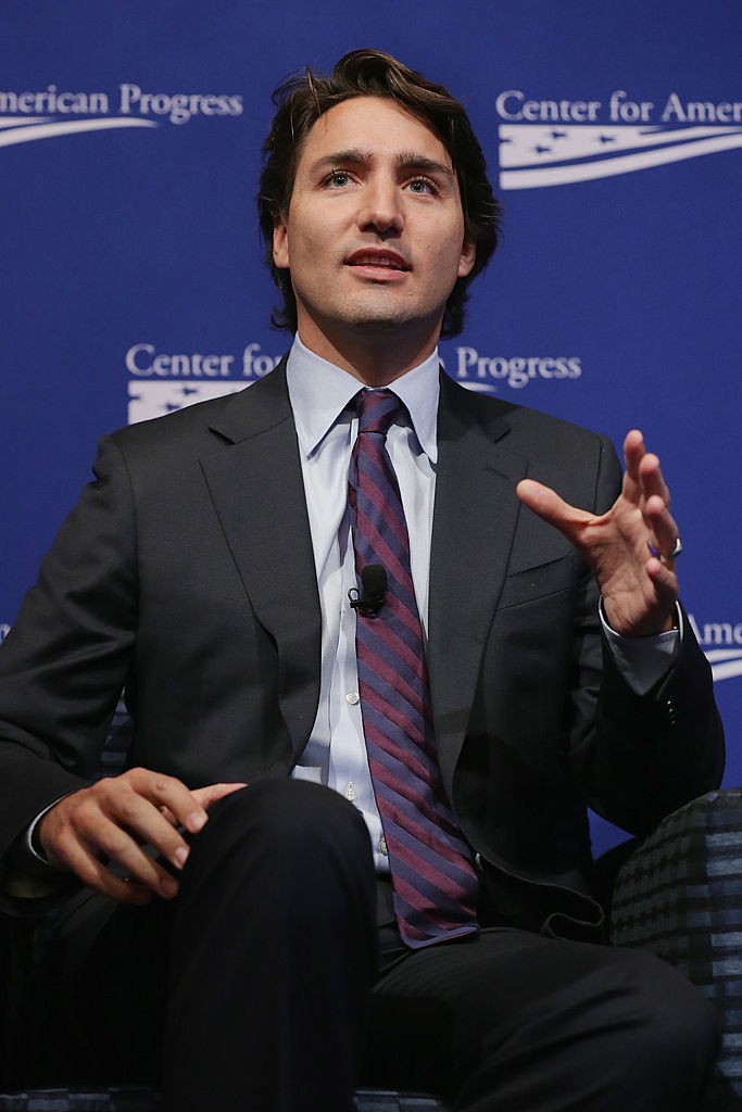 Canadian Parliament Liberal Party member Justin Trudeau during the 10th anniversary of the Center for American Progress in the Astor Ballroom of the St. Regis Hotel, Oct. 24, 2013, in Washington, DC.