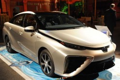 Toyota launches Mirai in California, the company’s first fuel cell vehicle, with an aim to produce 30,000 units annually by 2020.