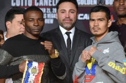 Drian Francisco and Guillermo Rigondeaux face off at the presser