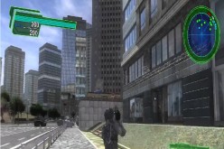 An in-game screenshot of Earth Defense Force 4.1: Shadow of New Despair.