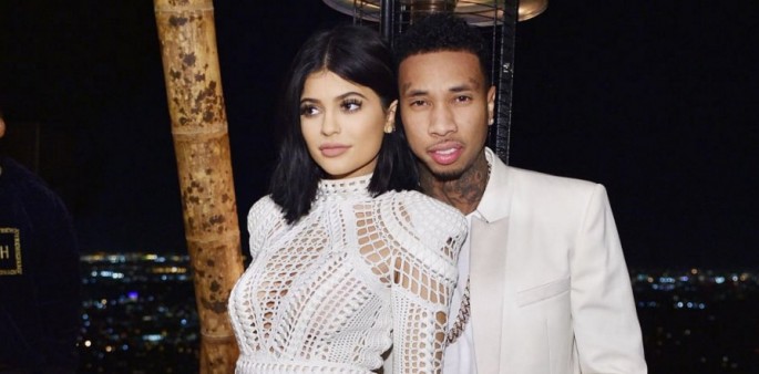 Kylie Jenner and Tyga are seen together in one of the Twitter pic.