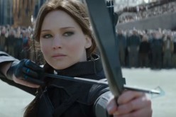 Katniss Everdeen aims her arrow at President Snow in Francis Lawrence's 