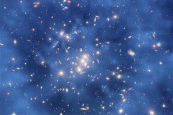 A ghostly ring of dark matter is seen in a galaxy cluster designated Cl 0024+17.