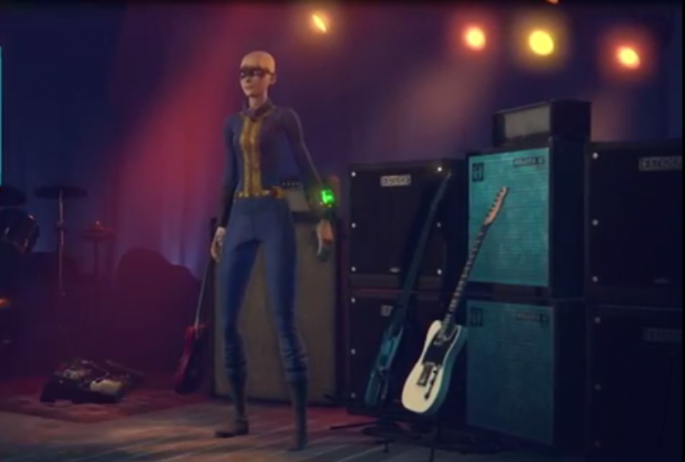 "Rock Band 4" is getting "Fallout 4" outfits to rock out Vault-Tech style onstage.