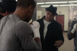 Rocky Balboa (Sylvester Stallone) trains Adonis Johnson (Michael B. Jordan) in Ryan Coogler's 