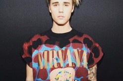 Justin Bieber in Nirvana shirt
