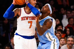 Carmelo Anthony and Ty Lawson