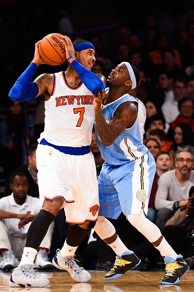 Carmelo Anthony and Ty Lawson